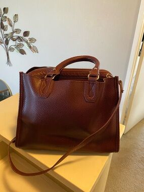 Jennifer Lopez burgundy Satchel Handbag